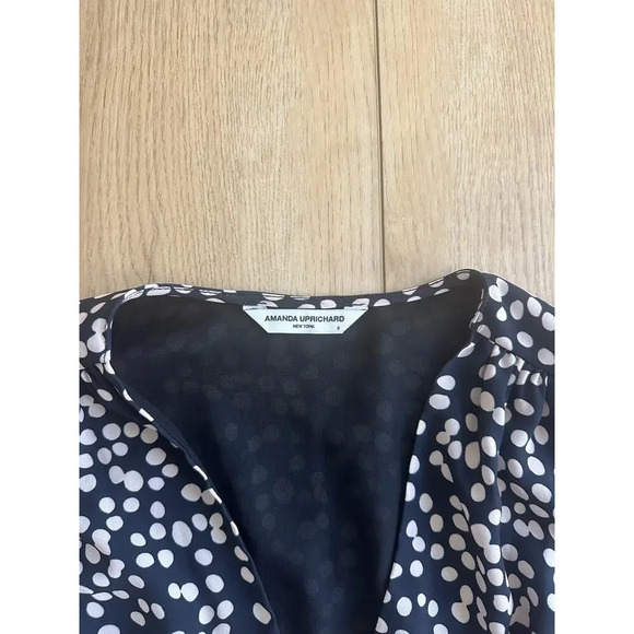 Amanda Uprichard Velma Polkadot Dress Size S - Picture 3 of 4